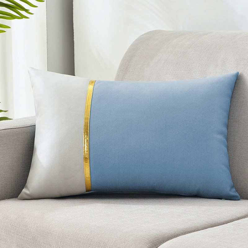 科技布抱枕高级感轻奢o客厅长方形沙发靠垫腰枕高端腰靠枕套不含