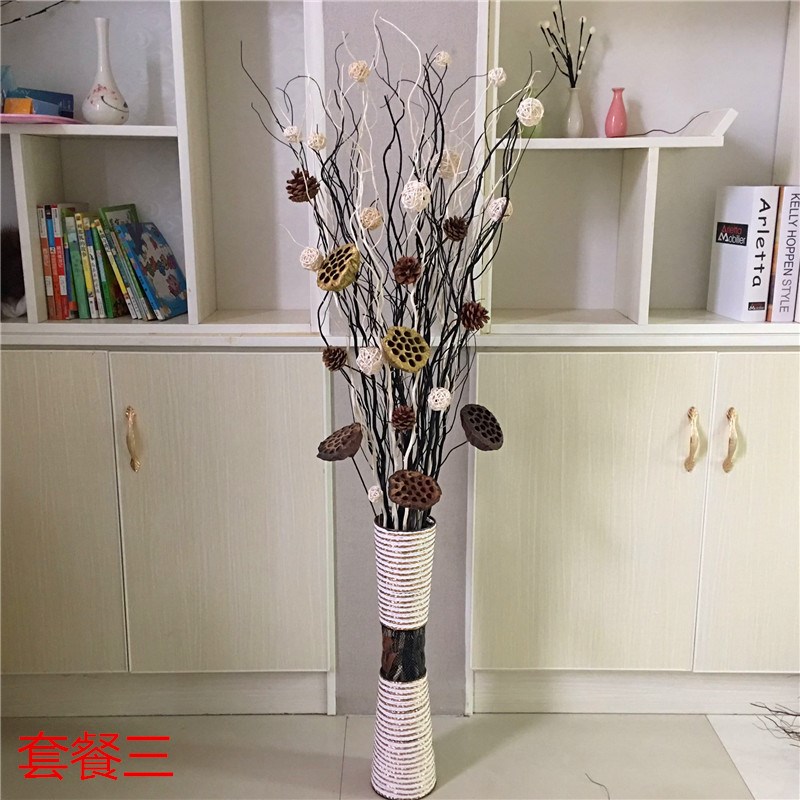 龙曲树枝装饰干i枝枯枝落地玄关橱窗隔断创意禅意摆件干花插花