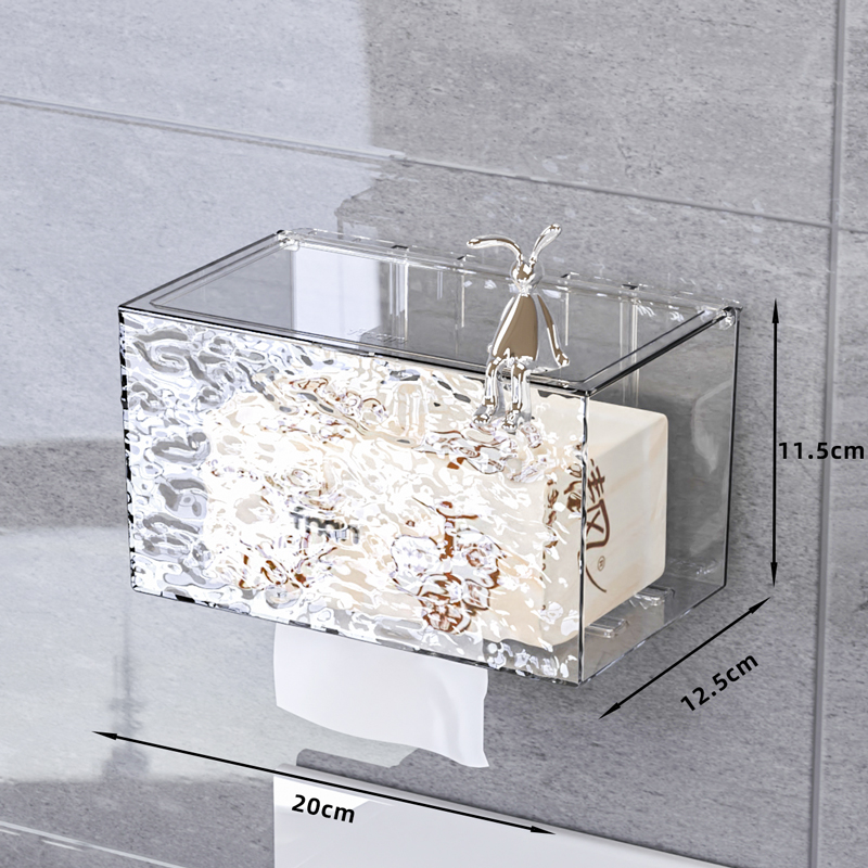 化妆室卫生纸盒免打孔壁挂式厕所放卫生纸置物架卫生纸卷筒卫Y生