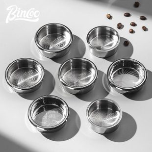 咖啡机萃取16 20g配件 58mm通用意式 Bincoo咖啡手柄精密粉碗51