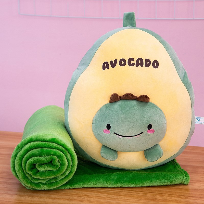 抱枕被子多功能公室汽车沙发两用靠垫卡通公Q司活动礼品抱枕现货