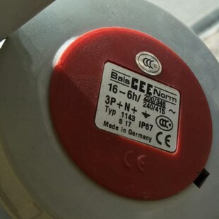 原装 插座16A5孔IP67防水工业插座Typ1143 进口德国霸士Bals明装