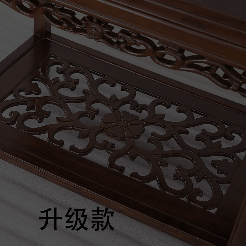 全实木沙发边f几中式客厅室内放茶具鱼缸奇石盆景架子小桌子小茶