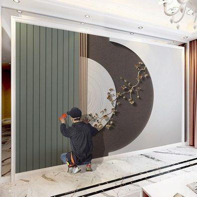 北欧风格电视背景墙壁纸家用简约现代几何墙纸客厅壁画影视墙布,家装主材,无纺布墙纸,淘宝优惠券,粉丝福利购,淘宝优惠卷