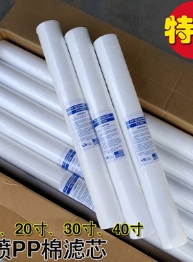 精密保安过滤器净水器滤芯10寸20寸30寸40寸工业熔喷PP棉滤芯通用