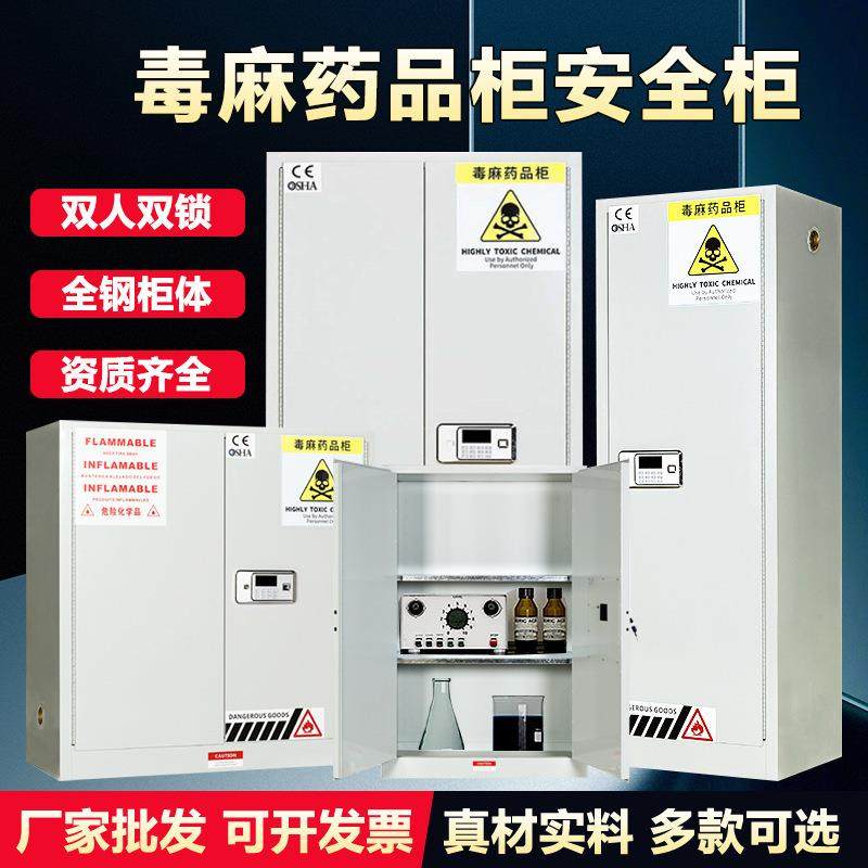 易制毒麻柜危险化学品存储柜实验室防火防爆双锁安全柜毒麻药品柜