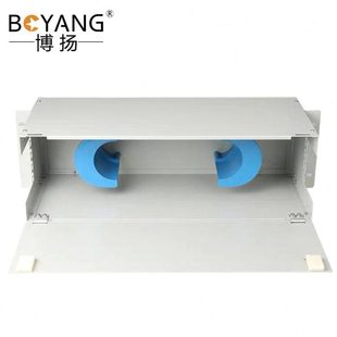 3U光纤盘线箱加厚机架式 ODF光缆储纤单元 配线架工 BOYANG 博扬