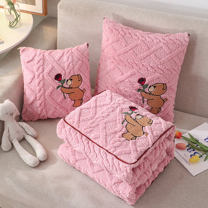 汽车加厚抱枕被子两用二s合一车载毯子办公室午睡枕头被冬季靠枕