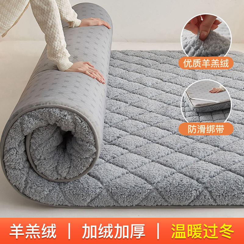 羊羔绒床垫加厚羊羔毛毛毯垫子床B褥学生宿舍专用防滑冬季款天牛