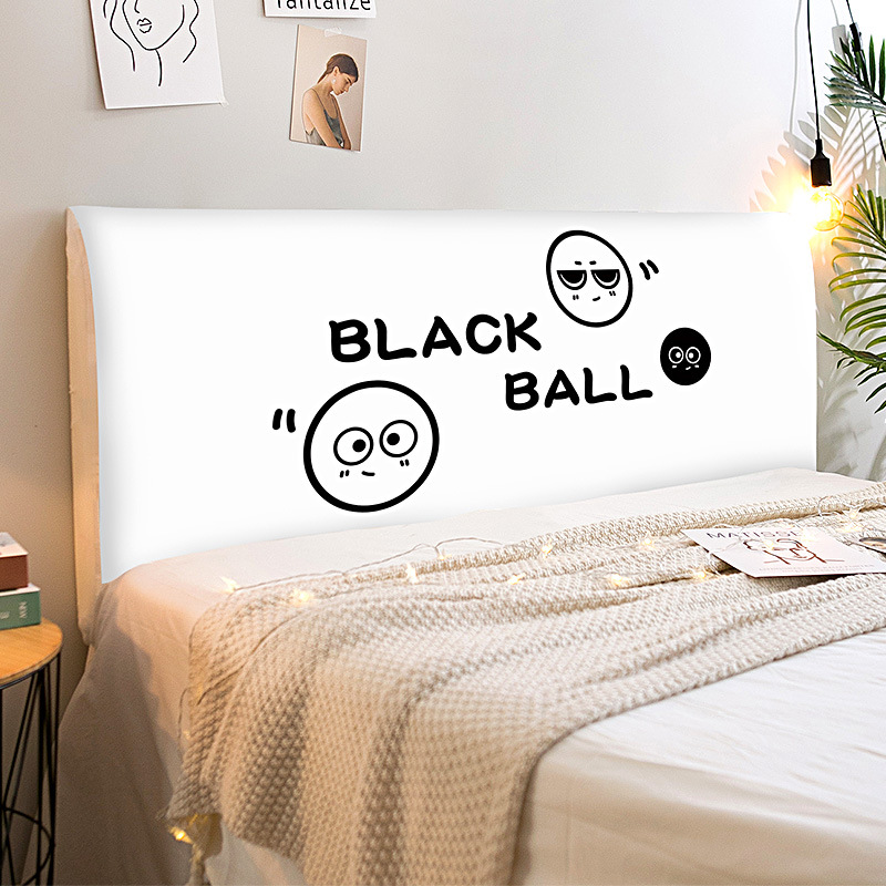 全包布艺床头罩 软包床头套简约现代欧式防尘罩1.P8m1.5米床保护