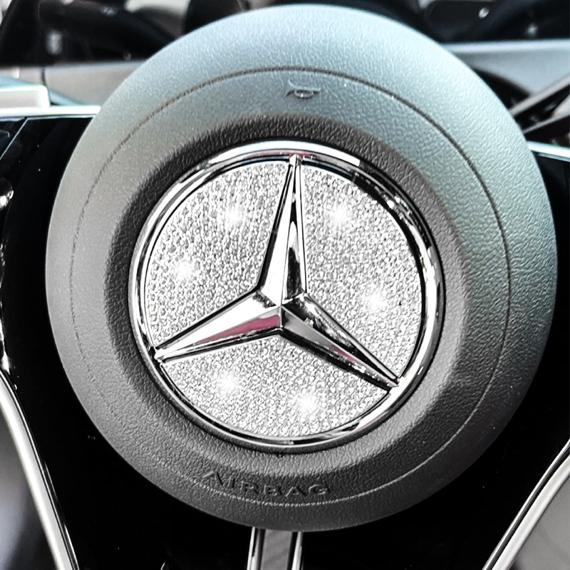 适用GLE350内饰改装GLS450车内方向盘标出风口装饰件镶水钻贴