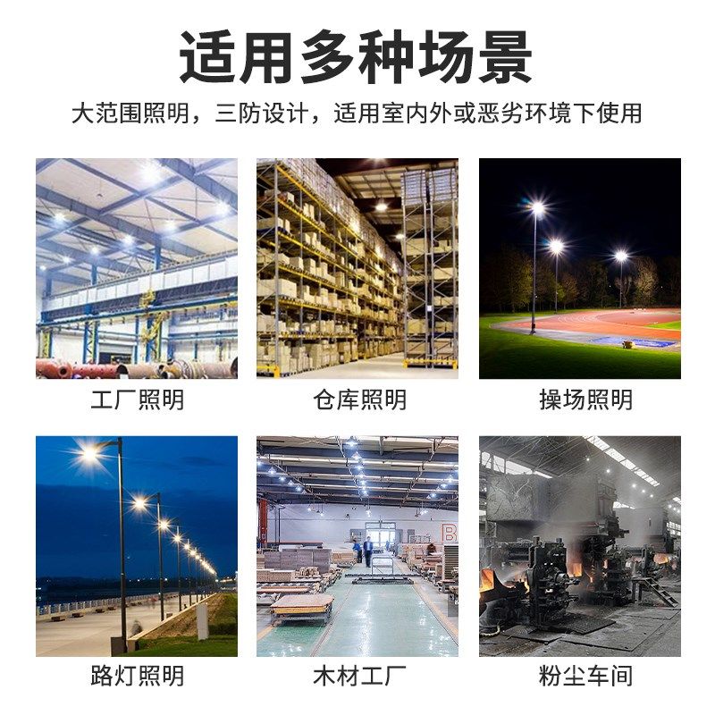户外三防灯泡led节能灯e27螺口工厂车间室内照明大功率足瓦大灯泡
