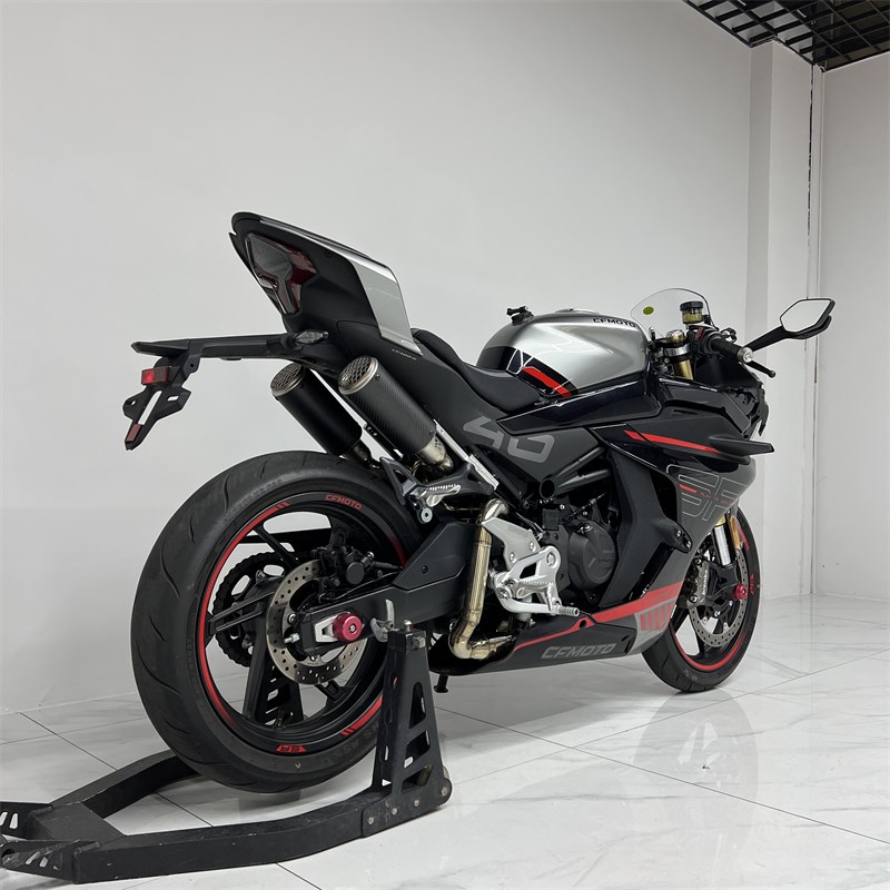 适用摩托春风450SR/NK排气管改装 春风450SR S阀门排气管外观