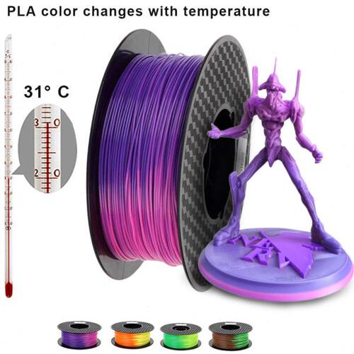 3D打印机耗材 变色pla材料 温变色渐变热敏感线材笔丝 1.75mm 1kg