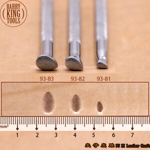 93-80/81/82/83/84 水滴网纹美国巴里金手工皮雕印花工具夫子皮雕