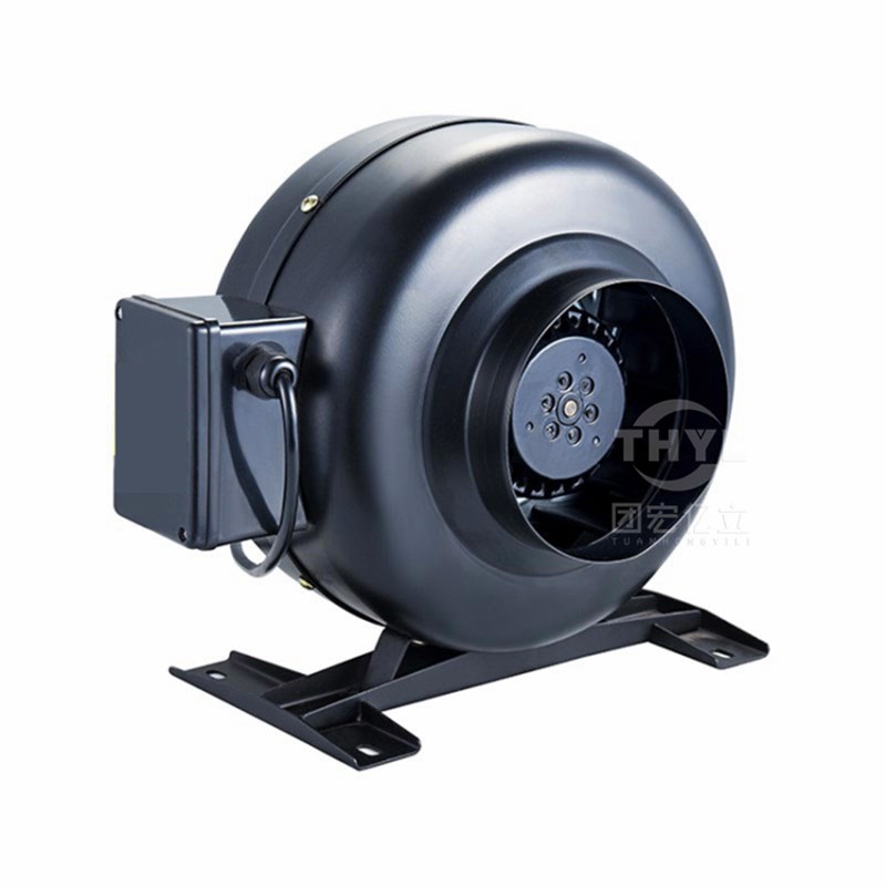 圆形管道离心风机CDR2E-100/150/200/315同轴管道负压油烟机风机