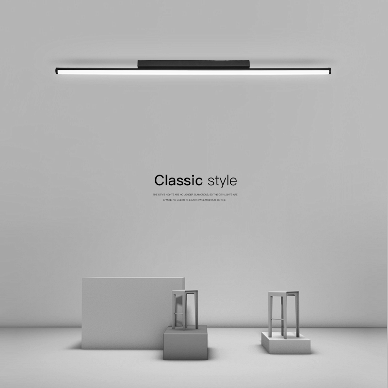 led吸顶灯现代简约时尚长条客厅灯北欧卧室灯创意衣帽间过道灯具