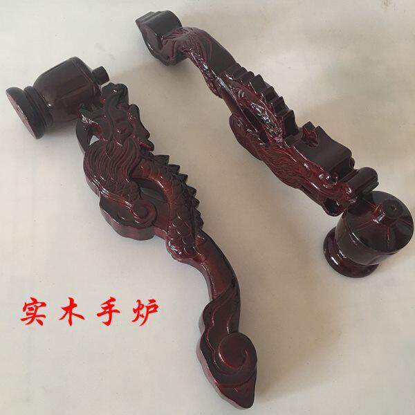 大手炉水陆法会礼忏手炉实木雕刻龙头手炉佛事佛寺院用品香炉大