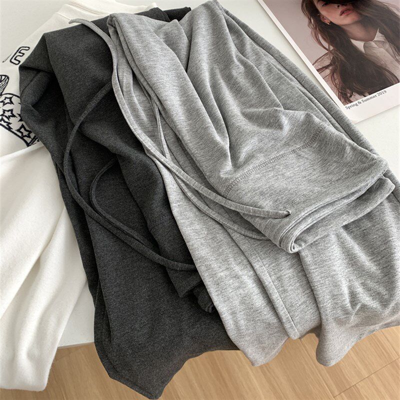 孕妇2025夏季新款阔腿裤莫代尔垂感微喇叭裤薄款抽绳孕妇裤子夏天