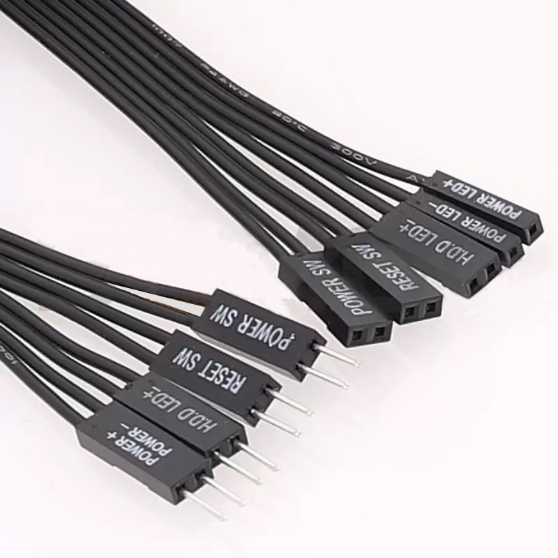 SW延长线主板开机/复位SW/电源SW延长线 杜邦2.54公母延长线