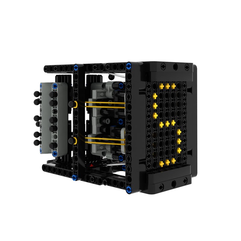 小小工程师国产积木机器人齿轮工程机械模型科技拼装点阵机械数字