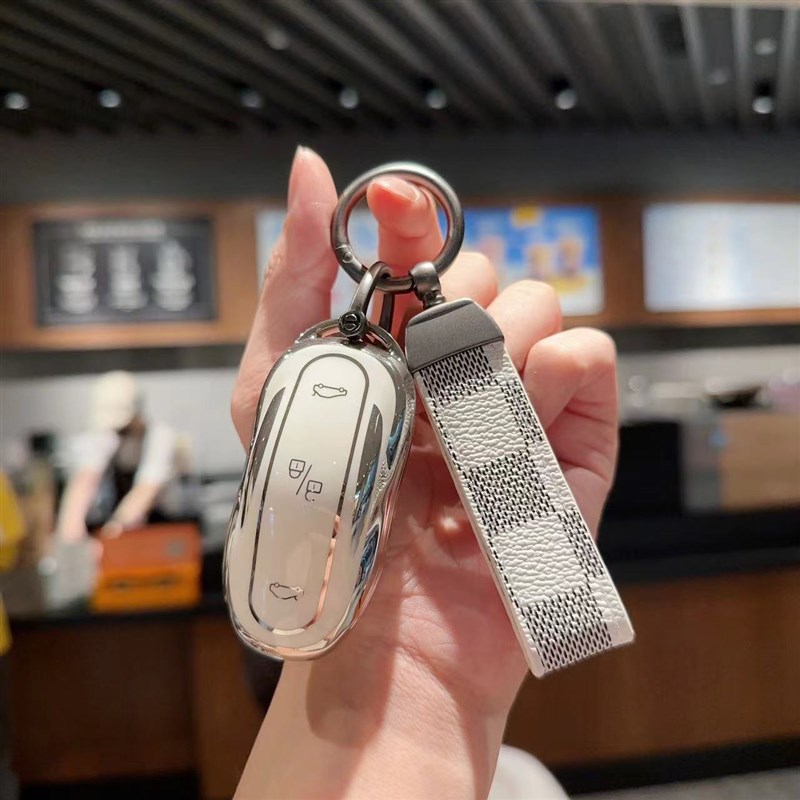 适用特斯拉钥匙套model3/modely/modelx/models钥匙改装车包壳扣