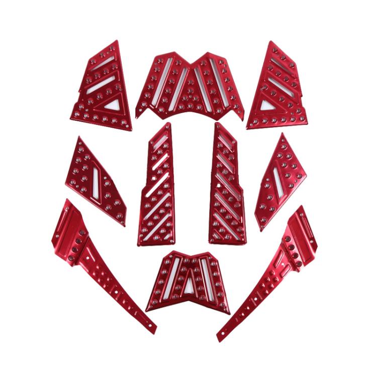 电动车摩托车战速改装铝合金脚踏板鬼火三代脚踏皮IRX脚垫配件