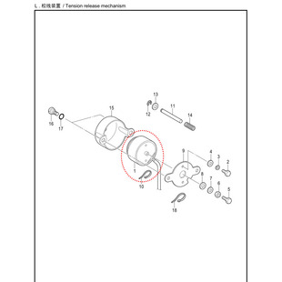 342G电脑花样机松线 1310 326G 311G 切线电磁铁缝纫机配件 2210