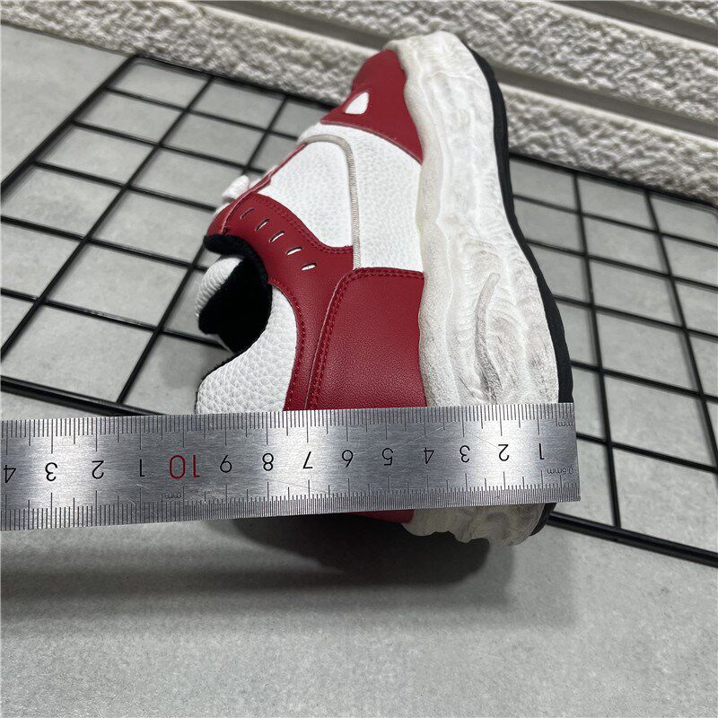 断码处理真皮厚底小白鞋女秋冬做旧脏脏鞋加绒棉鞋百搭运动板鞋女