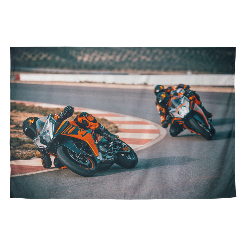 KTM海报机车越野赛车摩托车迷周边卧室车库装饰背景墙布挂布海报