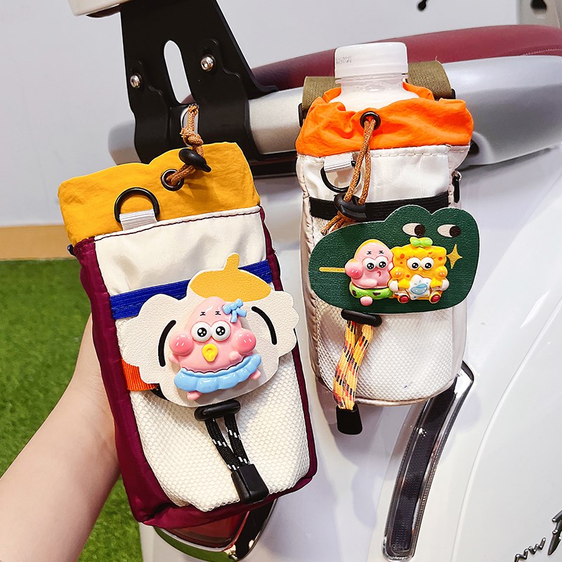 自行车骑行置物挂包可爱卡通KT猫电瓶车山地车水杯袋高颜值收纳包