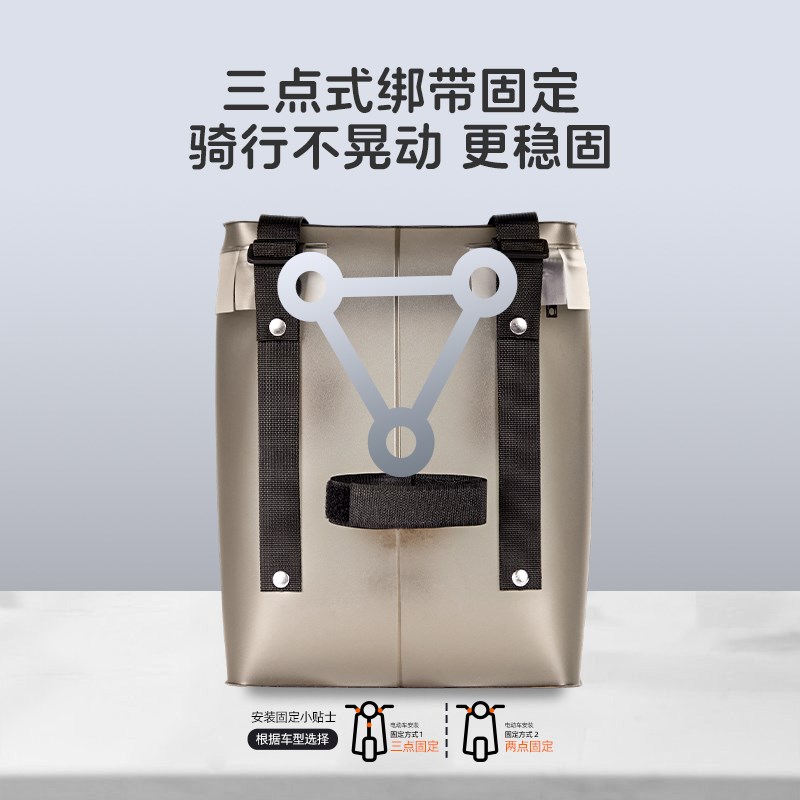 电瓶电动车挂包前置物兜防水防雨大容量挂物包通用充电器收纳挂袋