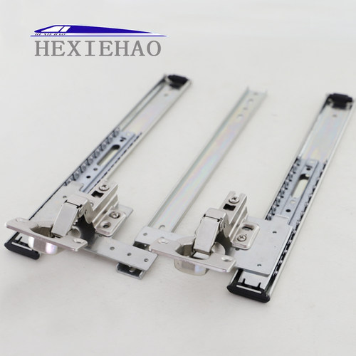 新品加厚款隐藏式平开门滑轨电视机柜门轨道滑道上翻门导轨滑轨