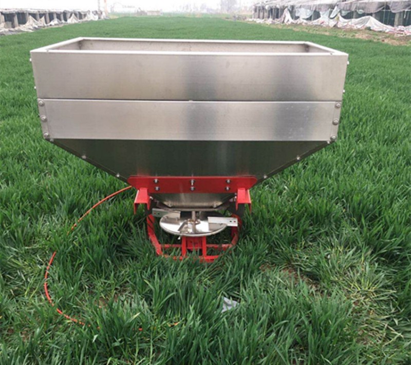 大型撒播机 拖拉机后置不锈钢撒肥机 农场专用三点悬挂小麦施肥器