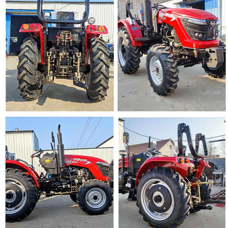 农用四驱拖拉机轮式柴油机大马力多缸耕地机丘陵多功能耕地大棚王