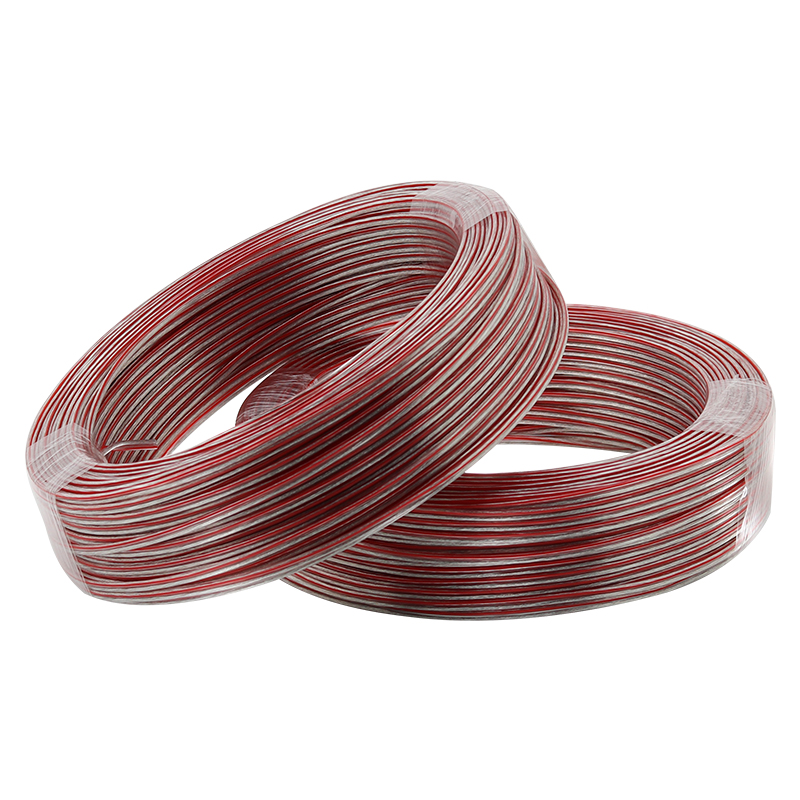 LED灯线透明电线软线镀锡铜2P杜邦线竹节并线2芯0.30.5平方电源线