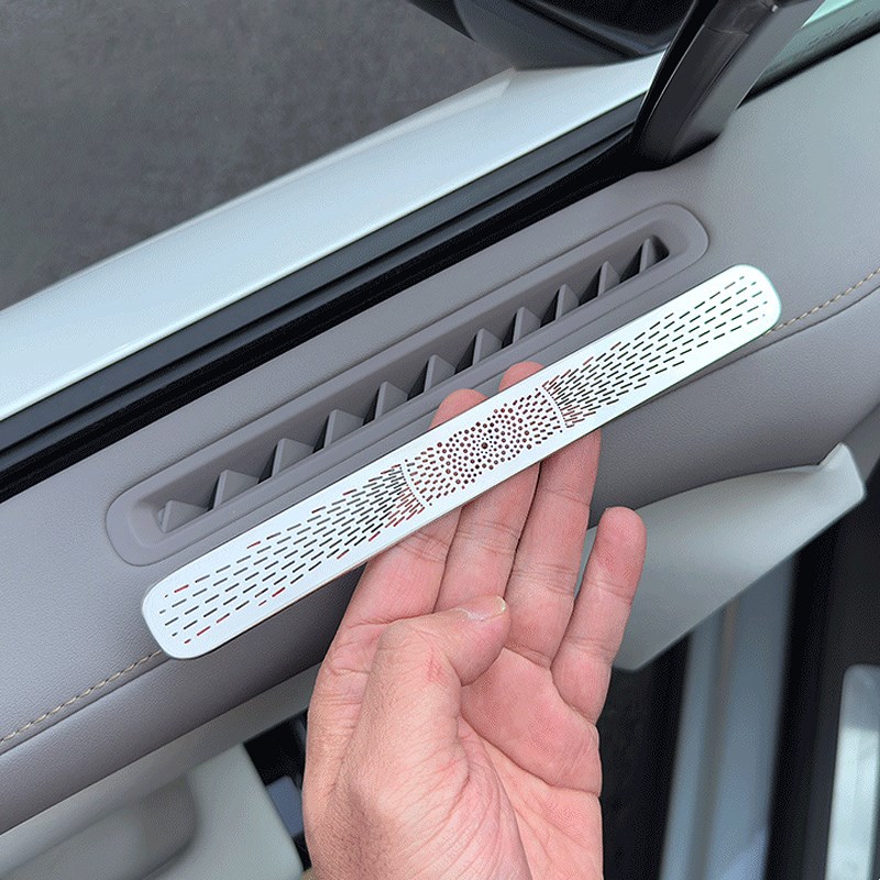 适用极氪7X车门喇叭罩出风口保护罩空调防尘防堵塞盖改装配件用品