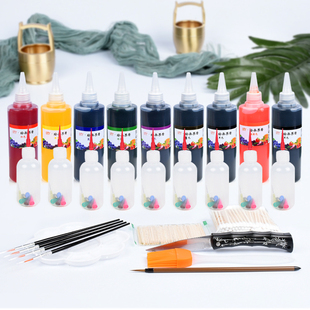 厨师果酱画专用果酱 绘画冷菜西餐造型盘饰工具围边350克 工具套装