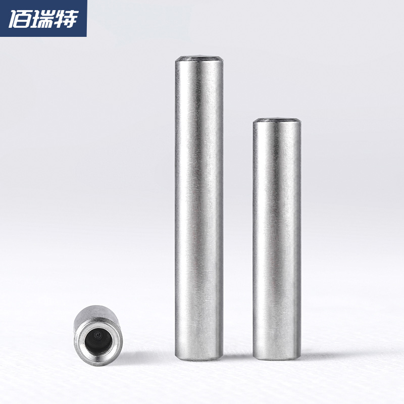 304不锈钢销钉圆柱销定位销精密内螺纹固定销子1M2M3M4M5-12mm