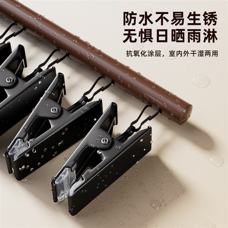 不锈钢袜子夹晾衣架多夹子阳台晒袜子神器2025新款婴儿袜子晾晒架