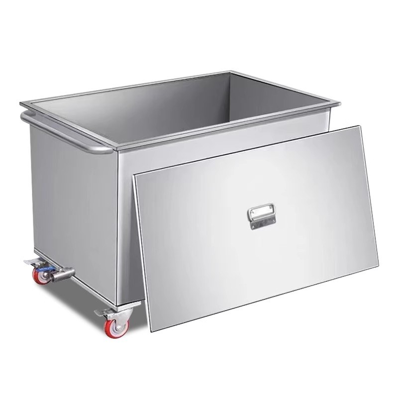 304不锈钢 移动式水箱长方形工业储水桶储物箱储水槽蓄水池卤煮桶