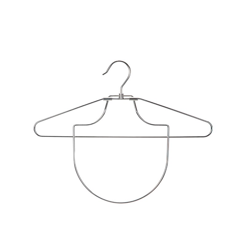 霜山折叠连帽衣架304不锈钢学生卫衣晾晒架家用无痕挂衣服架子