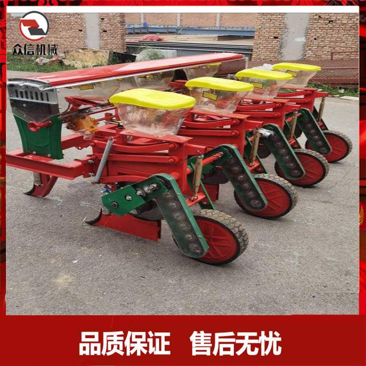 四轮拖拉机带悬浮大豆玉米精量大豆镂播种肥腿免耕机双实心施肥