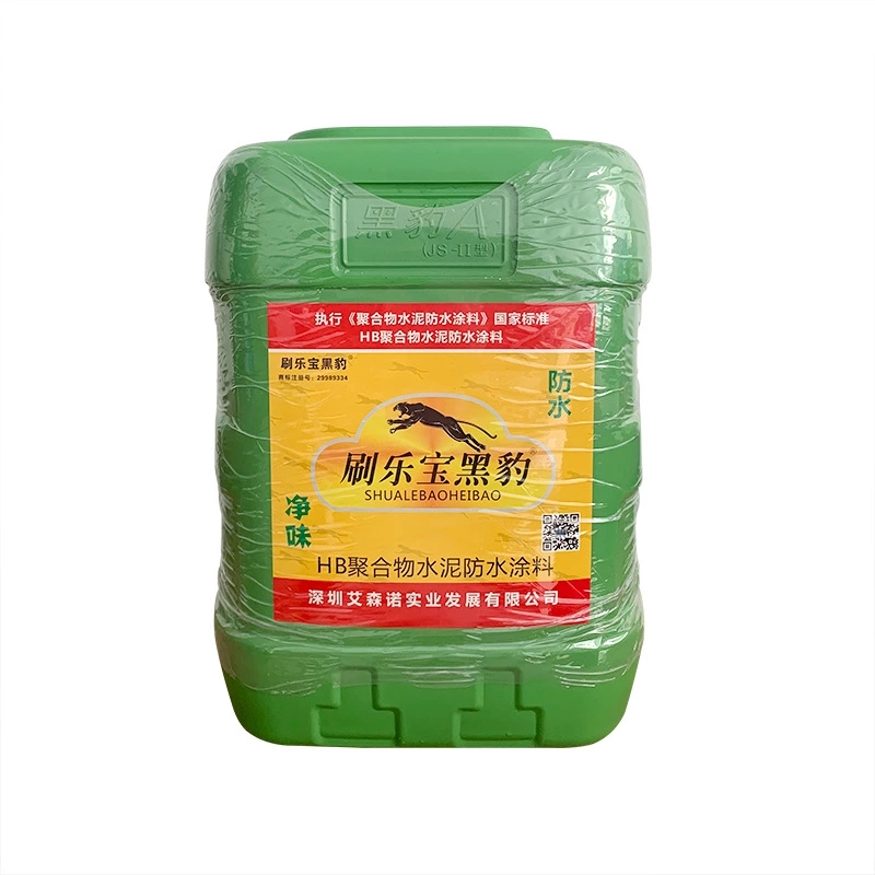 卫生间厨房楼顶水池专用防水涂料黑豹防D水防漏JS聚合物防水胶25k