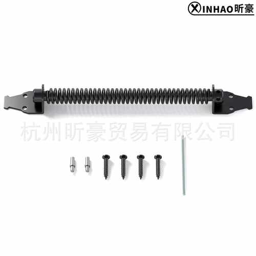 美式弹簧自关闭铰链栅栏弹簧篱笆门合页花园门栅栏门铰链直售
