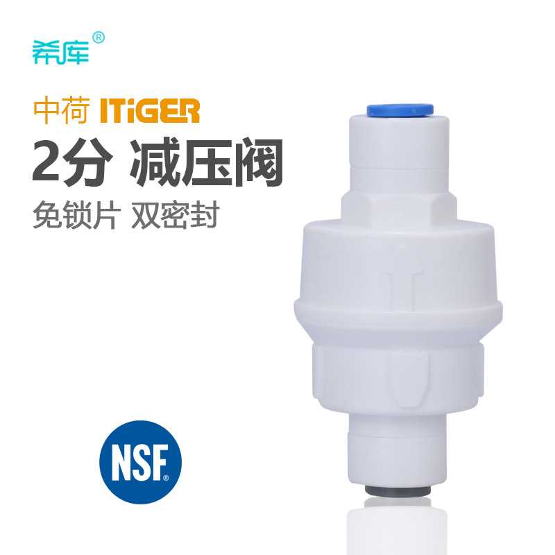 中荷阀门 2分直接减压阀免卡子双密封圈两头二分快接净水机稳压阀图片