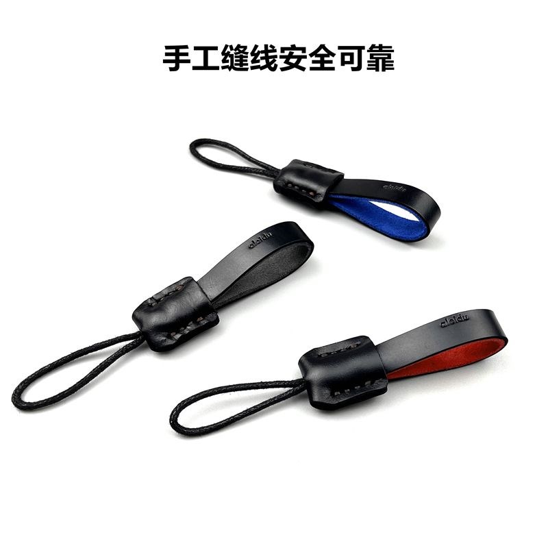 高档双色头层牛皮钥匙链防丢纯手工缝线个性真皮汽车钥匙挂链男士