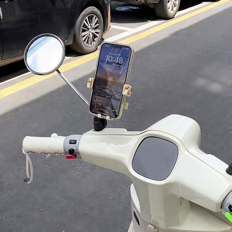 电动车手机支架后视镜款电瓶车防震防抖导航支架摩托车固定支架