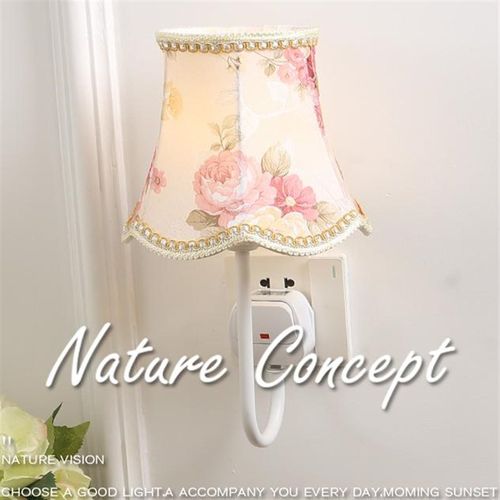 插电床头灯带开关护眼壁灯卧室夜灯简约便捷插头插座式宫廷罩复古
