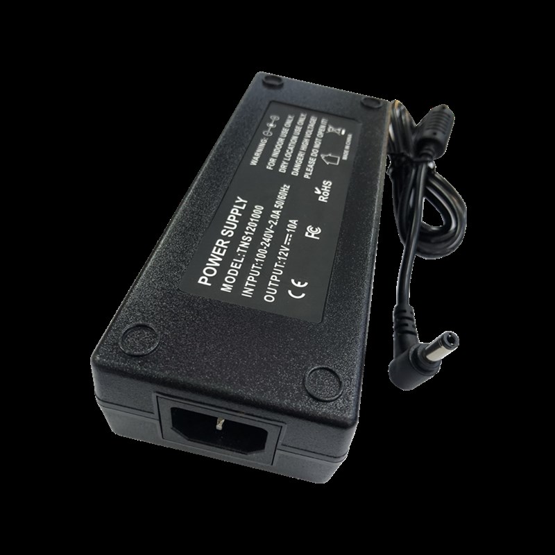 足功率 12V10A电源适配器监控摄像头LED灯条电源线DC接口5525弯头